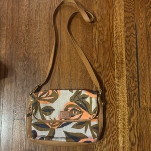 Fossil Women's Floral Crossbody Bag, Preston Collection, Like New